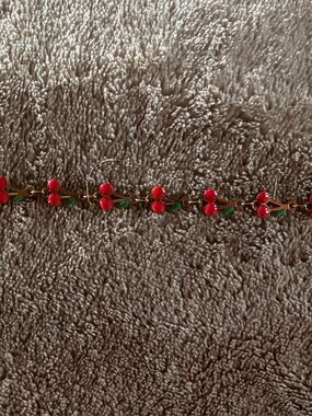 Cherry bag charm chain 13inches